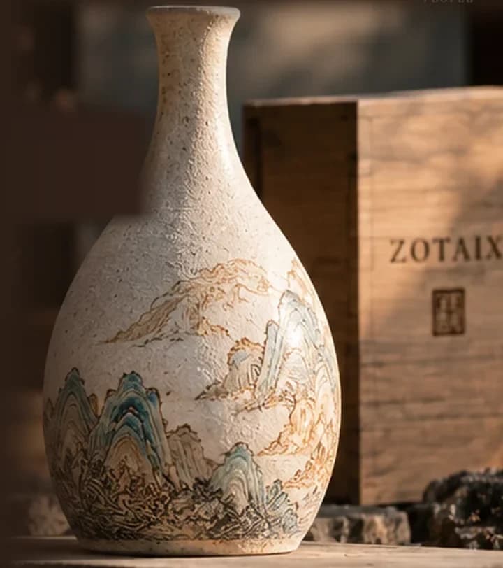 陶艺器型与传统质感的 AI 概念视觉,并非合作实物